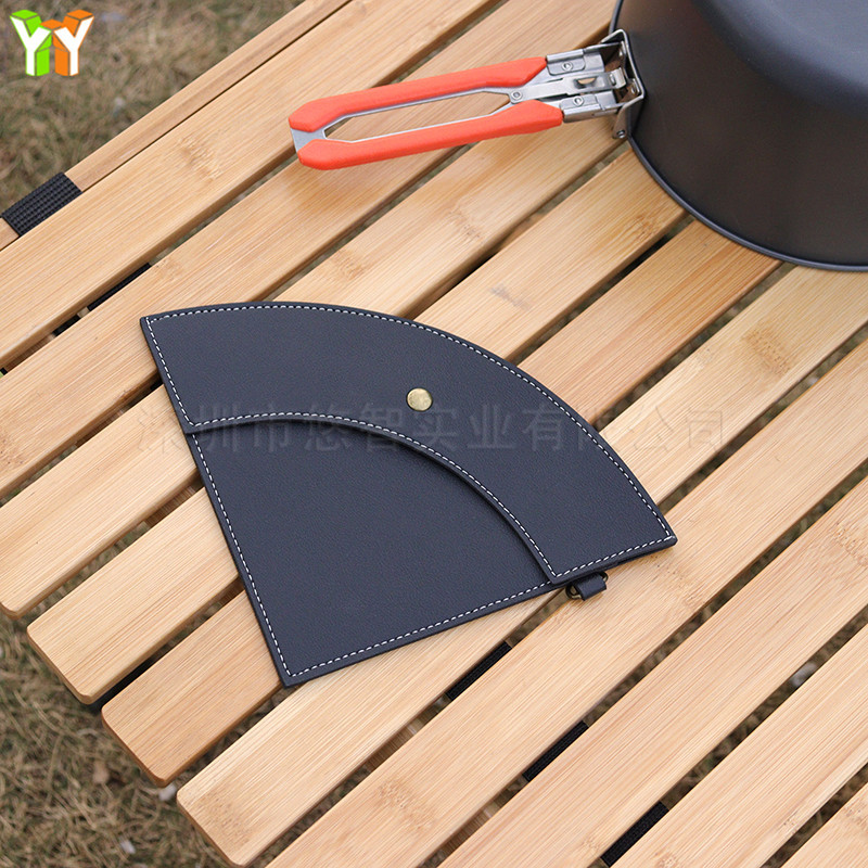 One-piece coffee filter paper case, outdoor portable coffee filter paper storage hanging bag, filter paper fan-shaped case pic 11