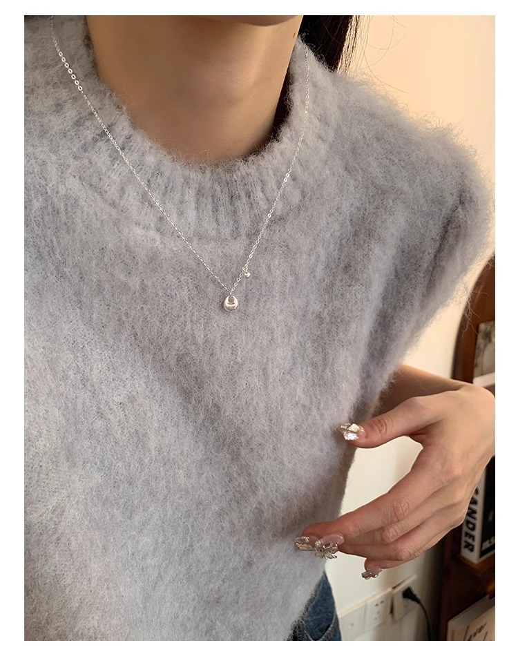 称心如意有球必应项链女不掉色小众高级感百搭新品配饰夏季锁骨链详情5