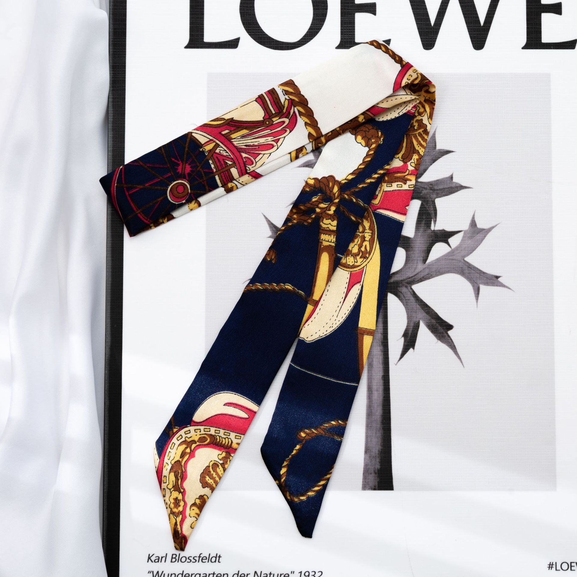 2025 Small silk scarf, hair band, long silk scarf, hair band, silk ribbon, Suzhou and Hangzhou souvenir packaging box, silk scarf pic 18