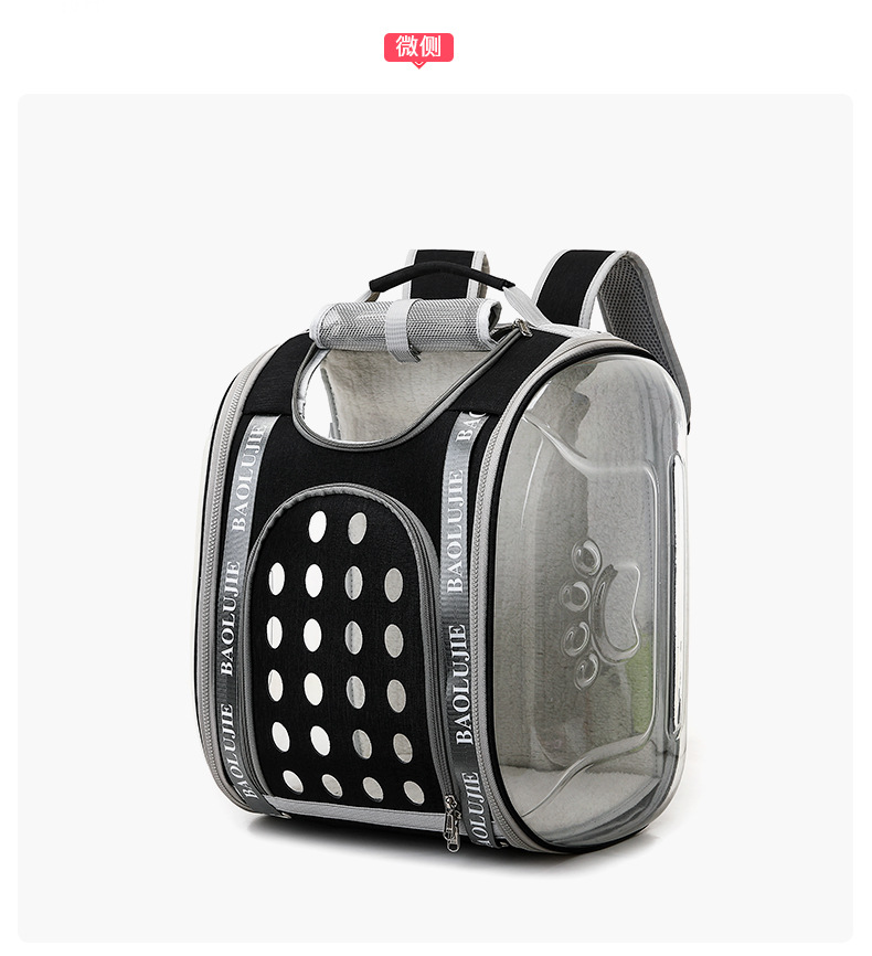 Pet bags, portable bags for going out, multi-purpose transparent space capsule hand-held cat bags, large-capacity two small cat backpacks pic 15