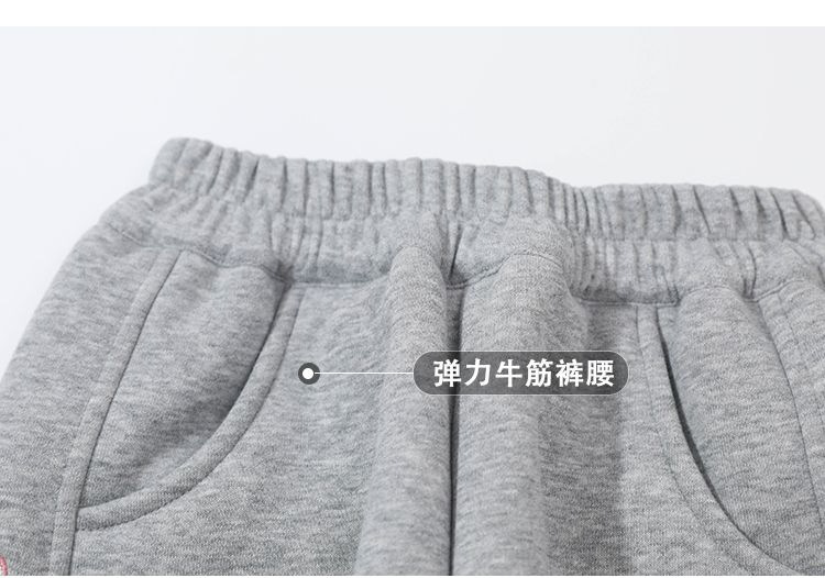 女童加绒裤子秋冬季2023新款运动裤中小童加厚休闲裤冬款儿童卫裤详情9