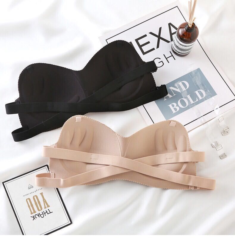 Strapless lingerie for women, a breathable summer thin, strapless, invisible, frameless bra cover that wraps around the chest and exposes the back pic 4