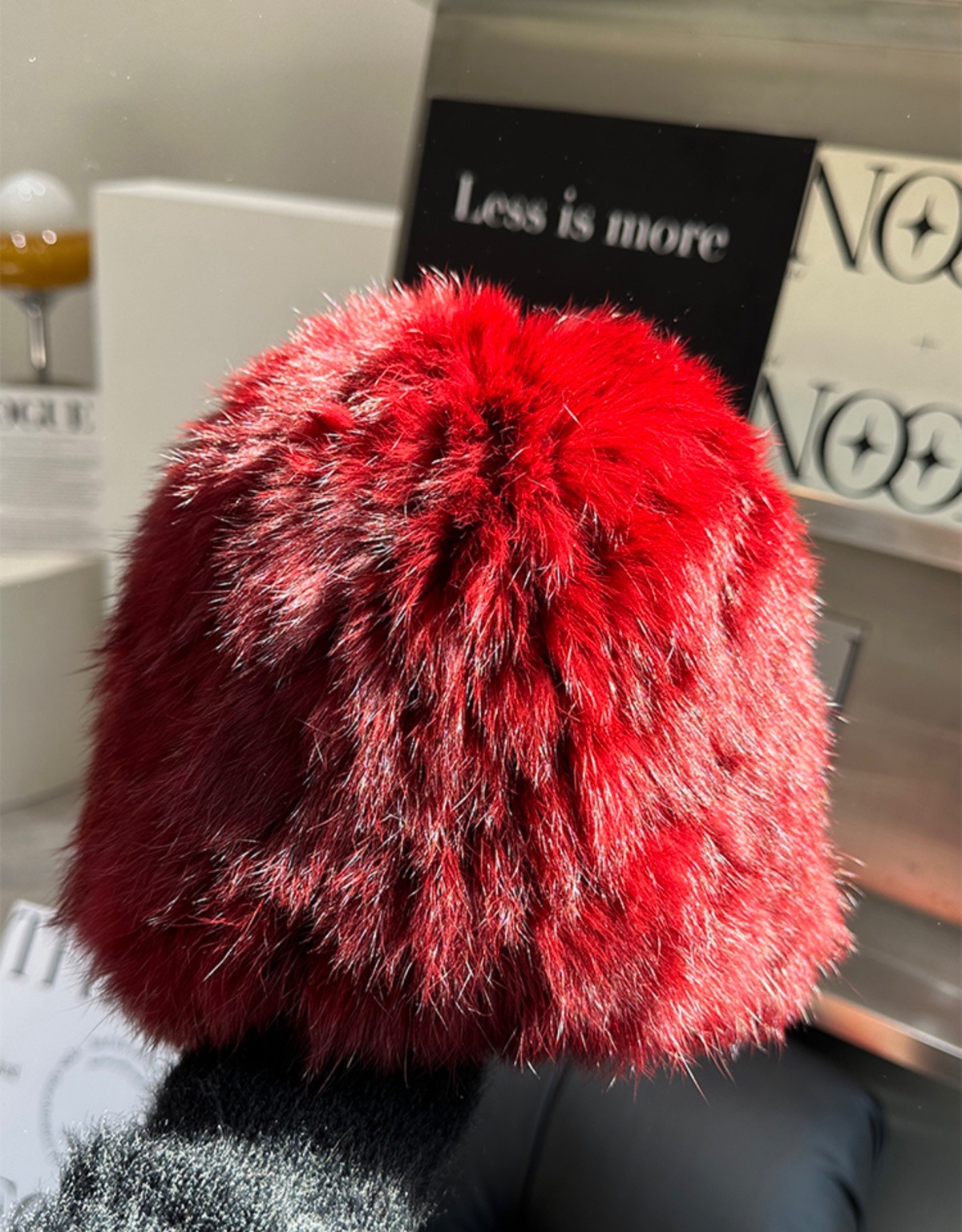 品牌【森多娜】2025新款韩系兔毛绒帽子女秋冬款加厚保暖防寒批发成人帽显脸小皮草护耳渔夫帽高级百搭款详情40