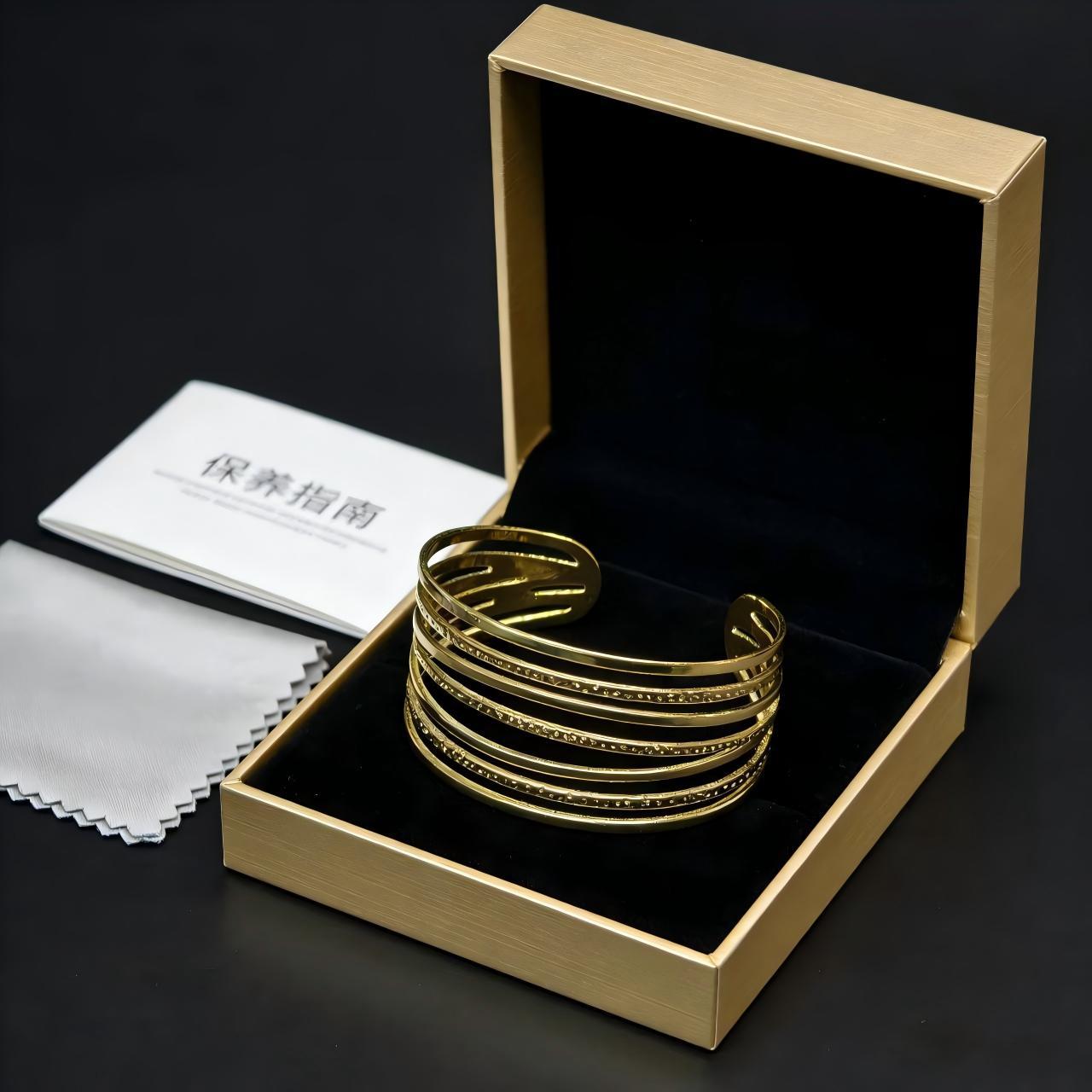 Cross-border new product: Bohemian-style multi-layer bracelet for women to mix and match, layer and wear, hollowed-out bracelet pic 1