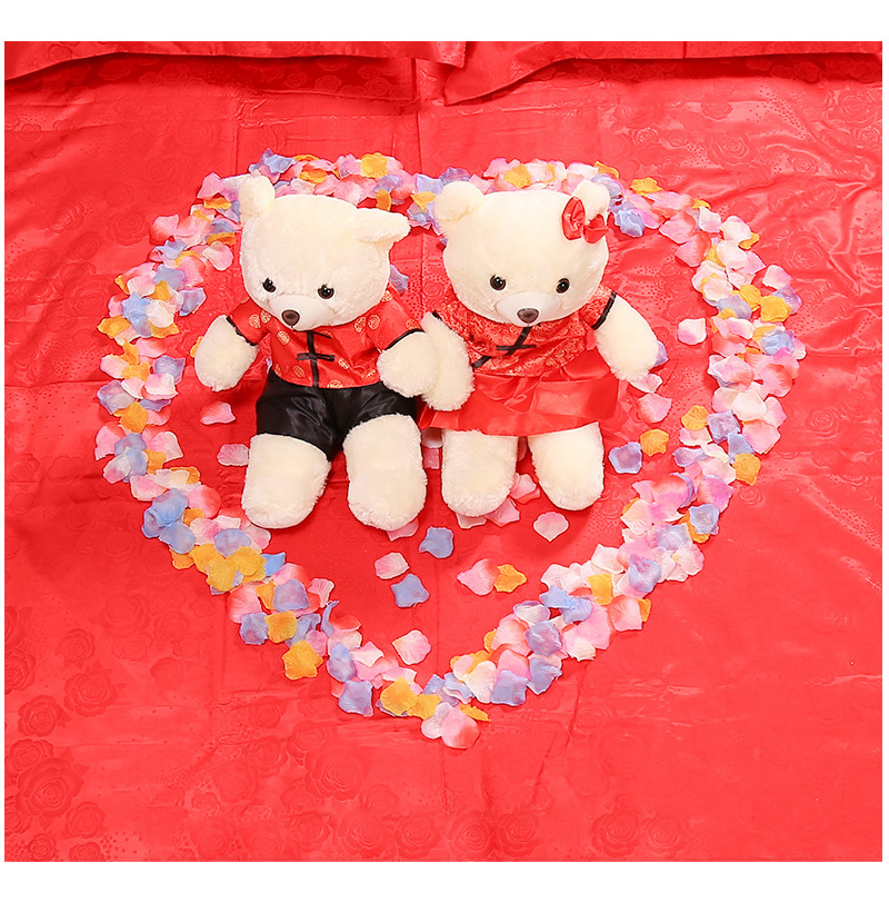 1000片玫瑰花瓣仿真手抛婚庆场景布置求婚表白工艺品礼品仿真花瓣详情5