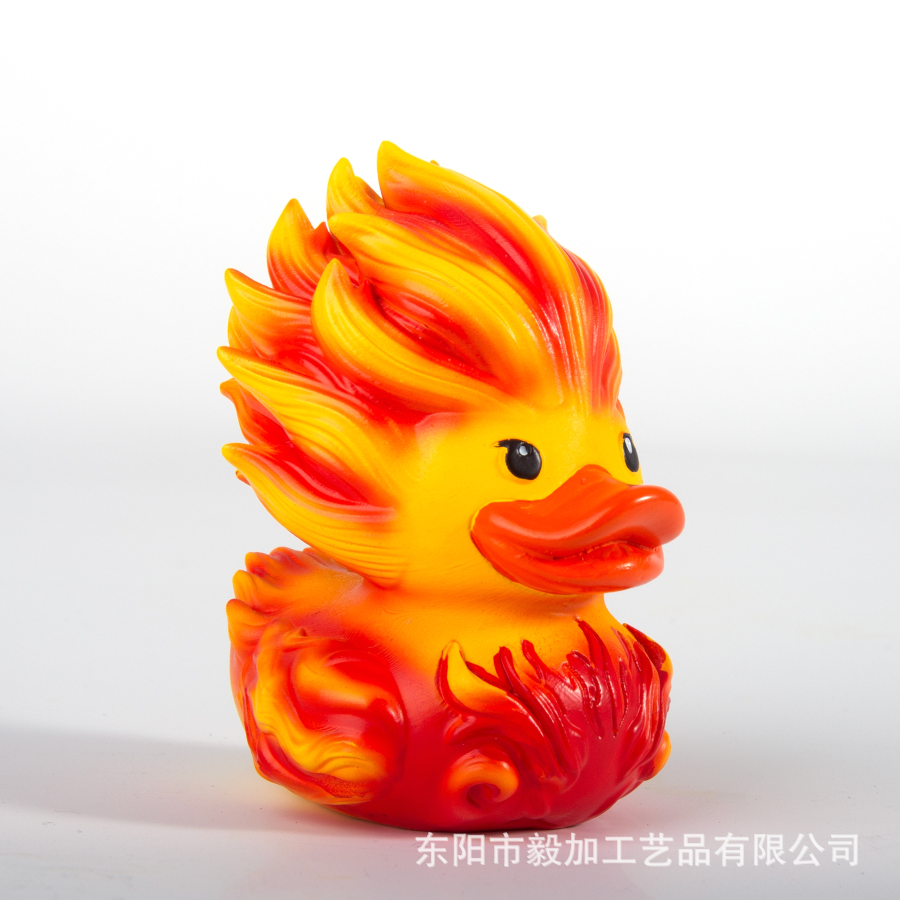 跨境异想天开创意舞王鸭冰鸭火鸭搞怪鸭派对桌面树脂摆件工艺品详情4