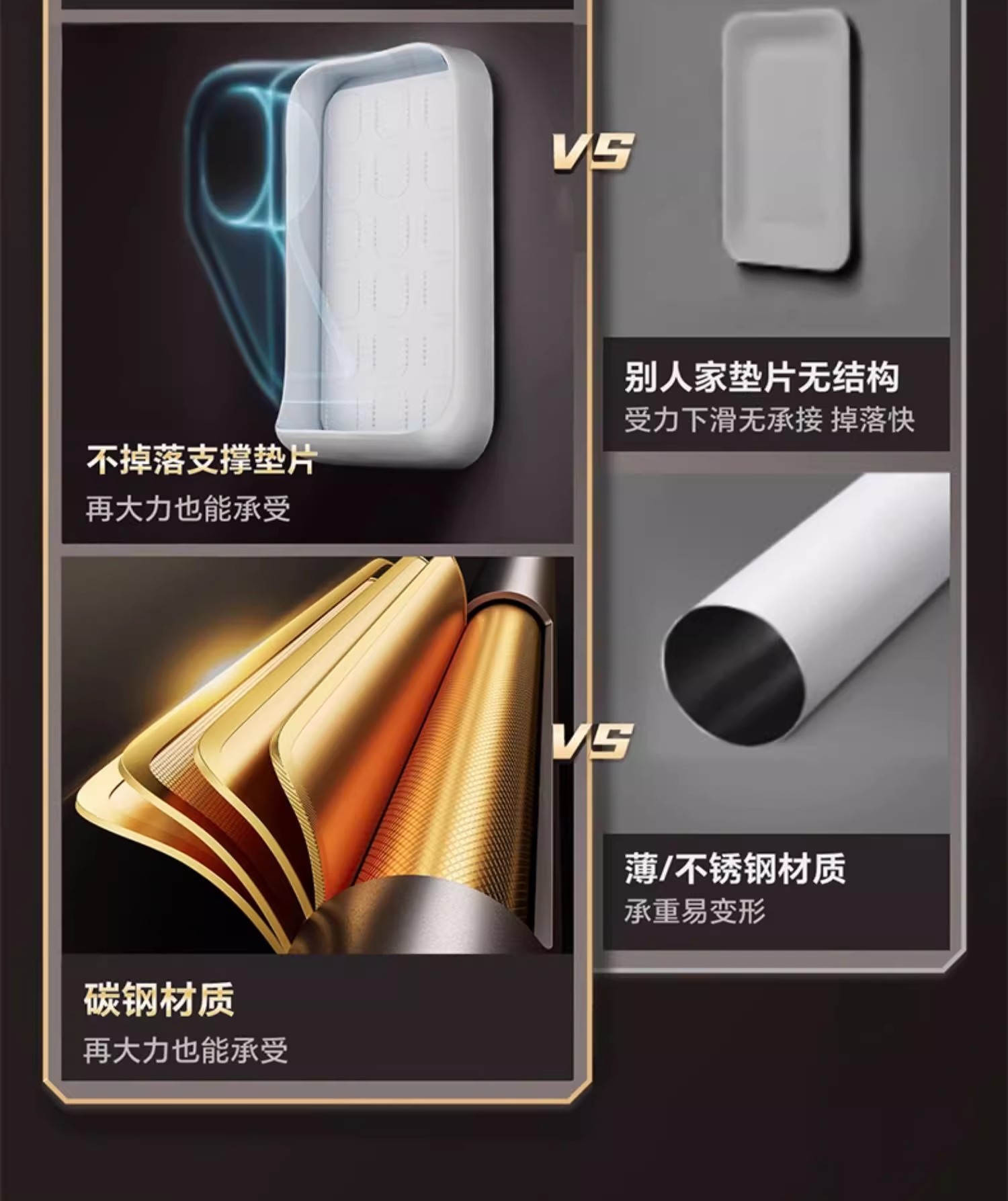 伸缩杆晾衣杆阳台固定卫生间浴帘杆衣柜挂衣杆窗帘杆家用加厚详情6