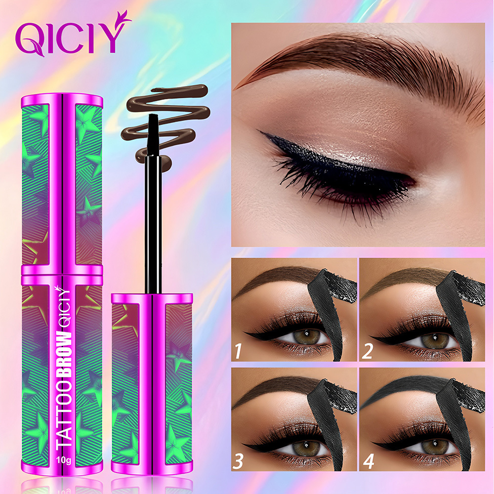 【 Cross-border Exclusive 】QICIY Eyebrow Lift Cream available in 4 colors, waterproof, sweat-proof, natural and long-lasting. Wholesale pic 2