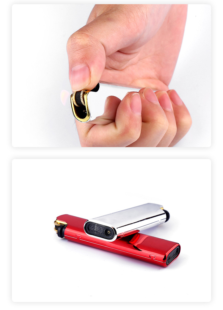 金属渐变色打火机明火反光外壳点火器点香点烟砂轮打火机厂家直供详情11