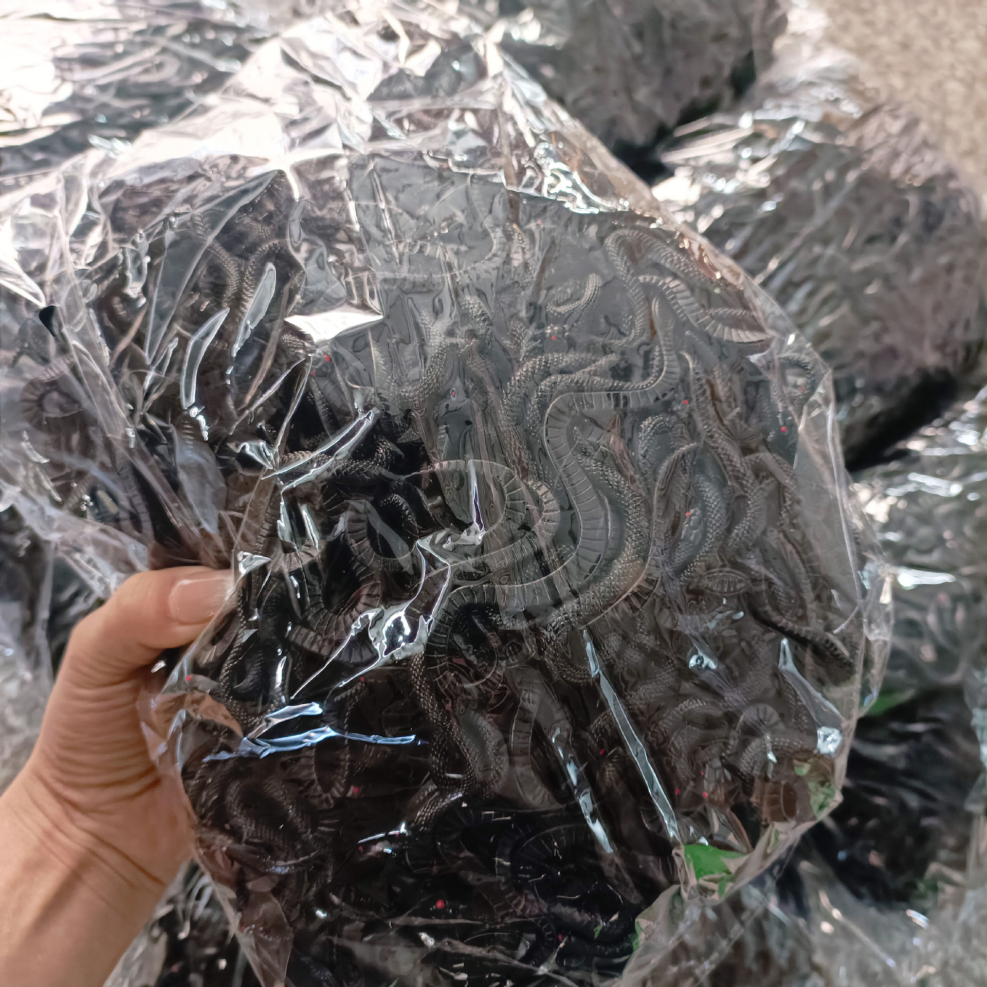节日派对整蛊吓人高仿真蛇眼镜蛇圆头蛇水蛇软胶假蛇模型玩具详情8