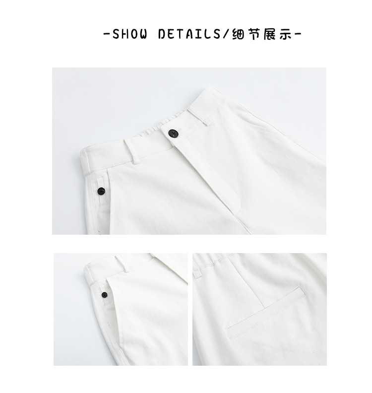 高品质牛仔裤女春秋新款女装显瘦高腰九分裤小个子休闲水洗阔腿裤详情5