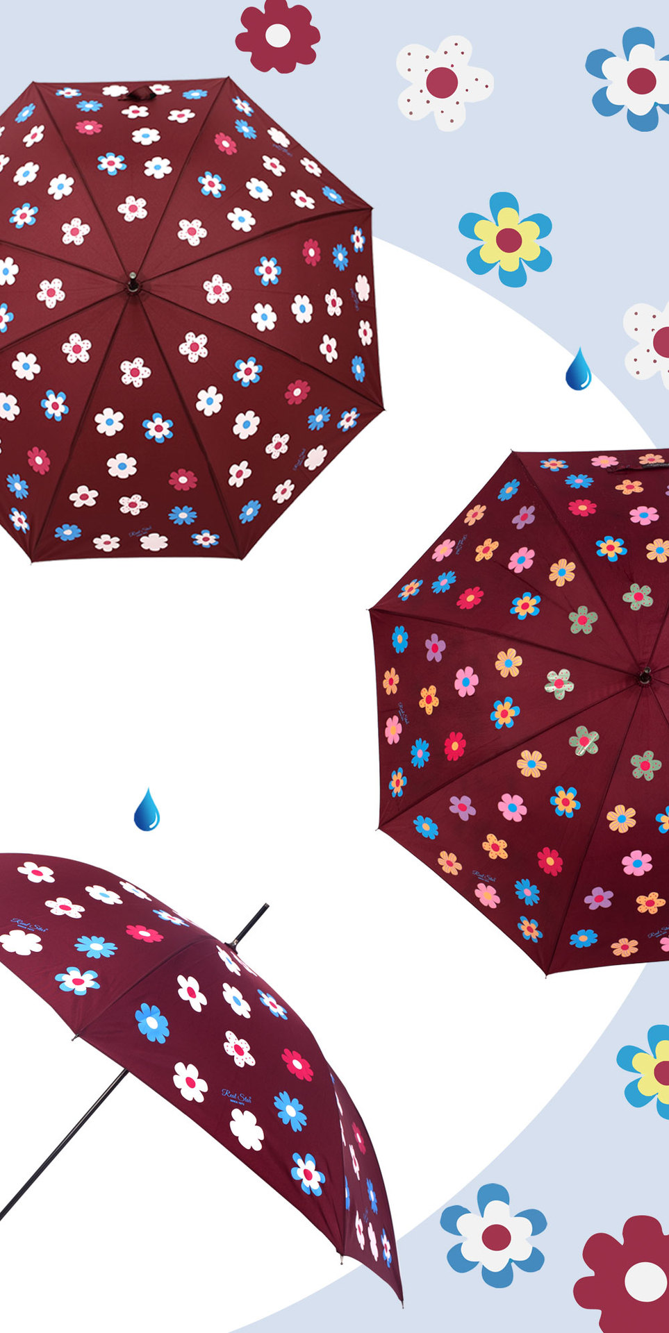 25年星宝新款RST遇水变色长伞可爱花朵外贸魔术伞magic umbrella详情16