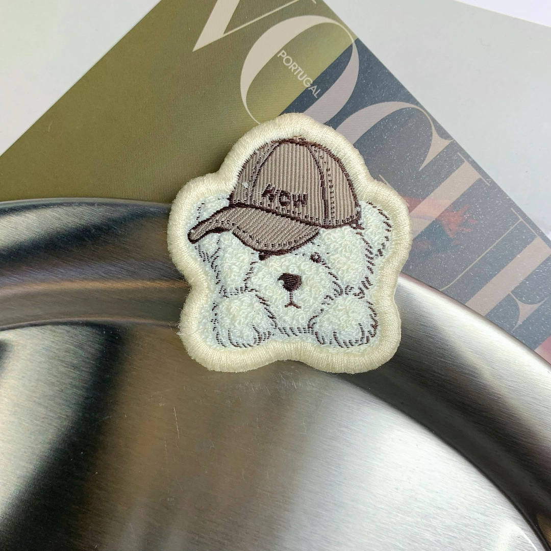 新款卡通毛绒小熊绣花贴毛巾绣补丁贴服装辅料刺绣DIY布贴带背胶详情26