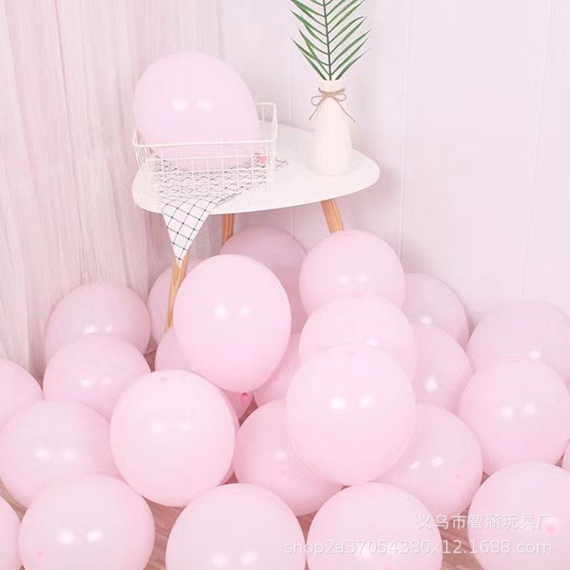 1.5g10寸马卡龙气球批发厂家生日氛围布置婚礼婚庆装饰糖果色乳胶详情19