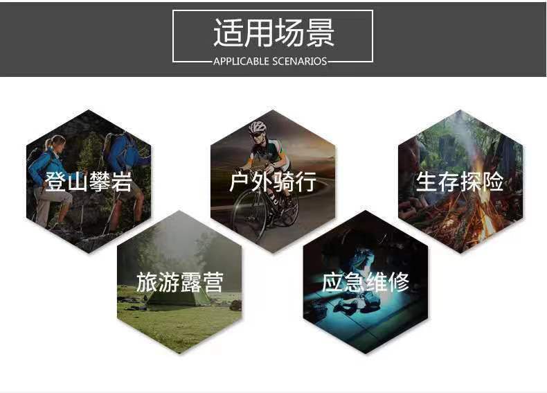 小型战术强光手电筒手电筒装电池便携户外照明详情20