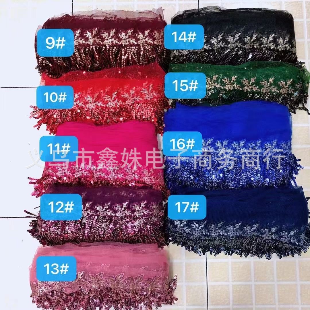 Handmade sequined tassels, fashionable sequined tassels, wedding dresses, evening gowns, dance costumes and tassels pic 8