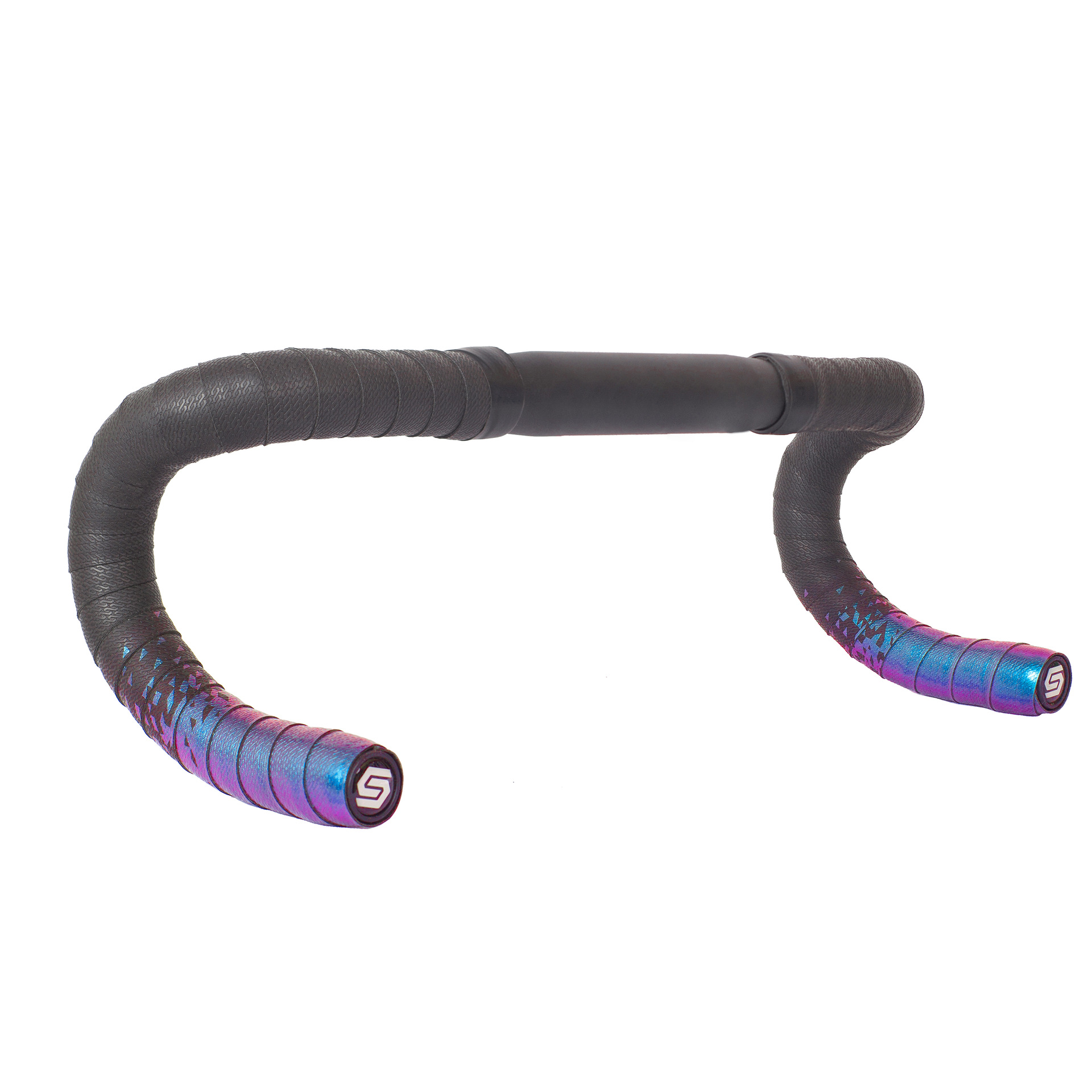 Cross-border gradient color road handlebars with anti-slip and shock-absorbing fixed flying two-color bicycle curved handlebars and leather breathable handlebars pic 23