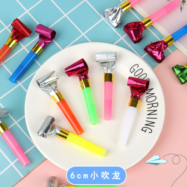 糖果吹龙雨丝吹龙厂家批发纸头吹龙口哨儿童生日派对用品创意吹龙详情10