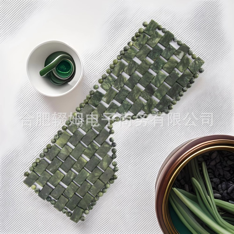 时尚天然玉石眼帘面部眼部养护玉石眼罩按摩器皮肤护理保健美容帘理疗经络冷热敷舒缓工具详情13
