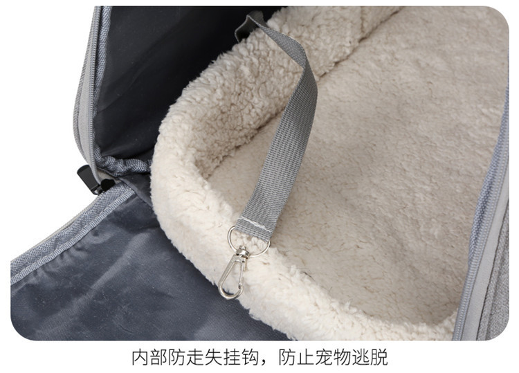 宠物猫包新款潮流时尚 可手提斜跨休闲透气 宠物用品小狗背包详情25