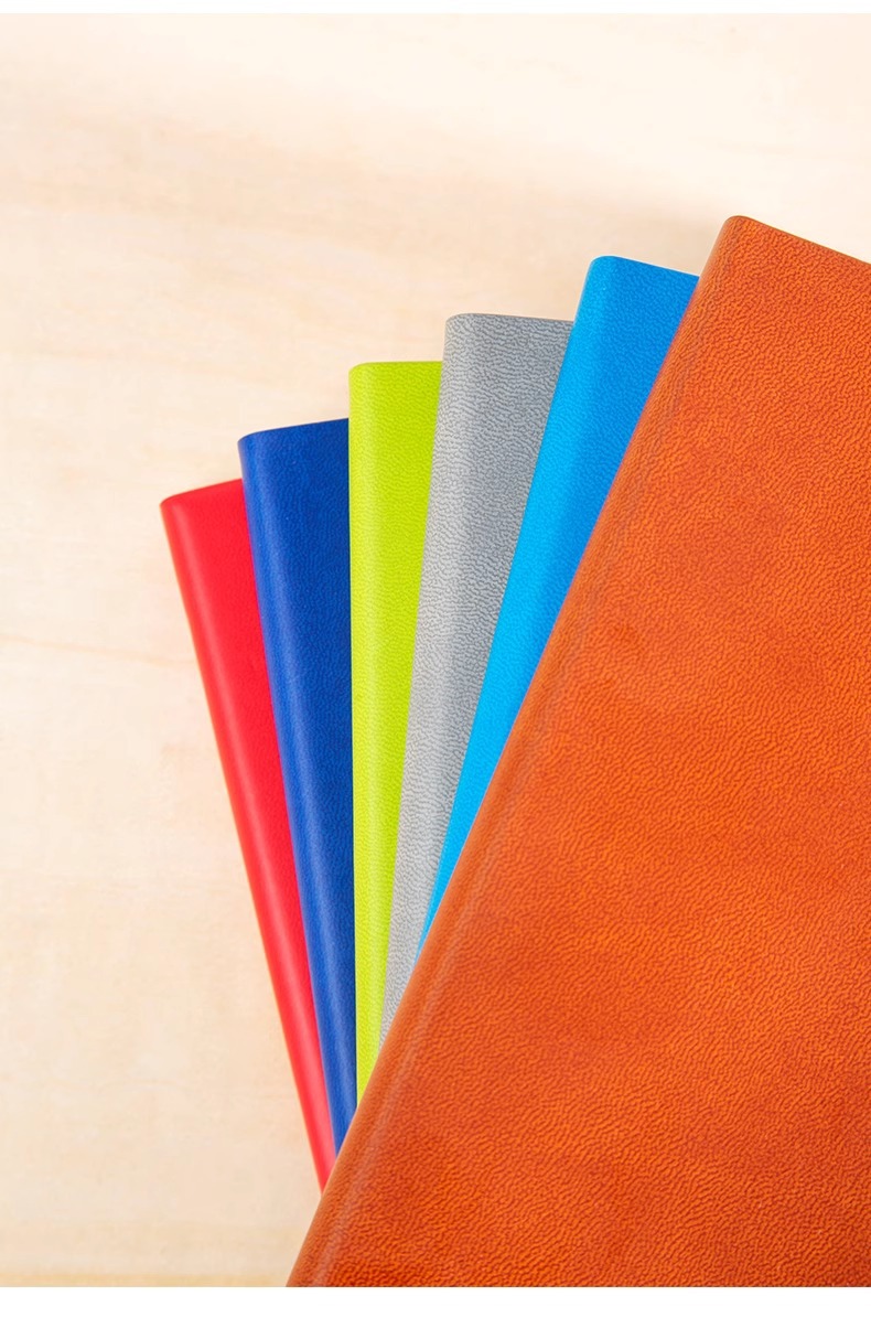 Customized soft leather notebooks with logo printing, free engraving, diaries, business office meeting record books, and custom-made notebooks pic 8