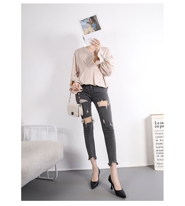 高跟鞋2024韩版浅口职业工作鞋两穿细跟尖头春秋季百搭单鞋女潮详情29