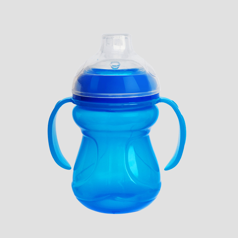 超宽口PP婴儿宝宝鸭嘴杯防漏防呛儿童直饮学饮杯带手柄训ll杯水壶详情13