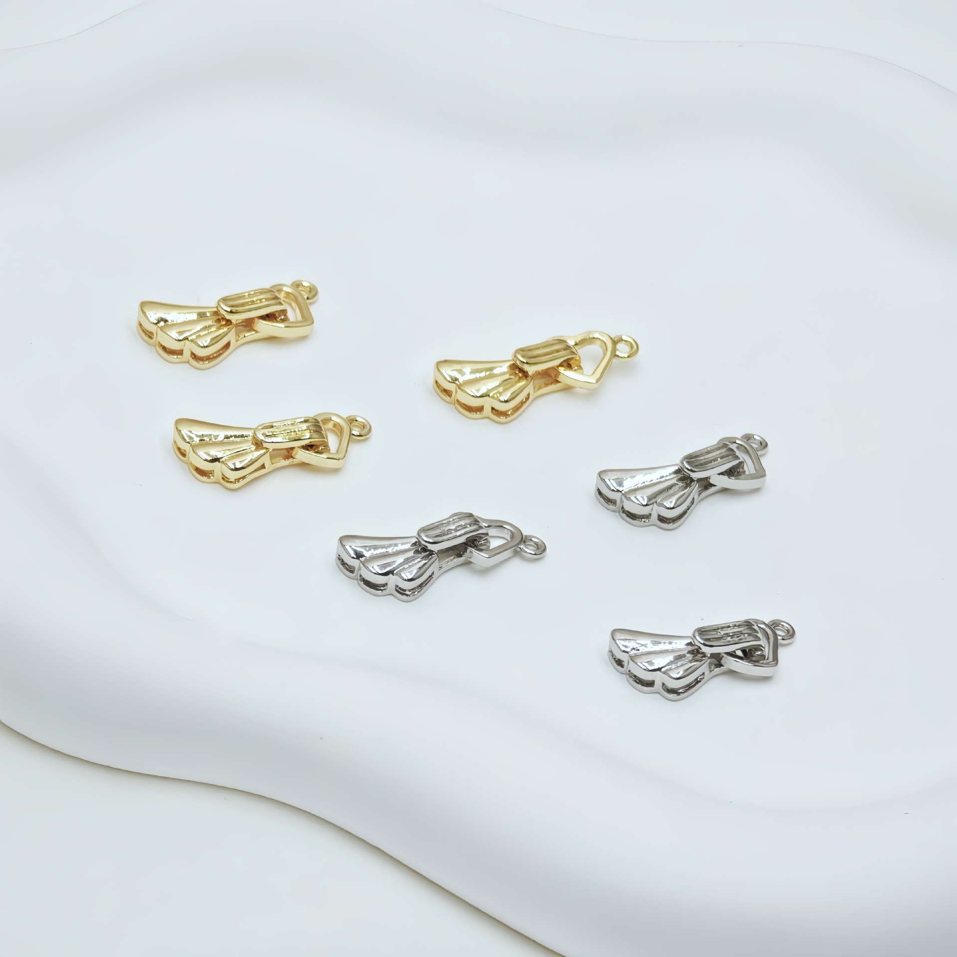 Wholesale of diy handcrafted accessories for 18k classic necklaces and bracelets with micro-inlaid white stone color retention and real gold plating pic 6