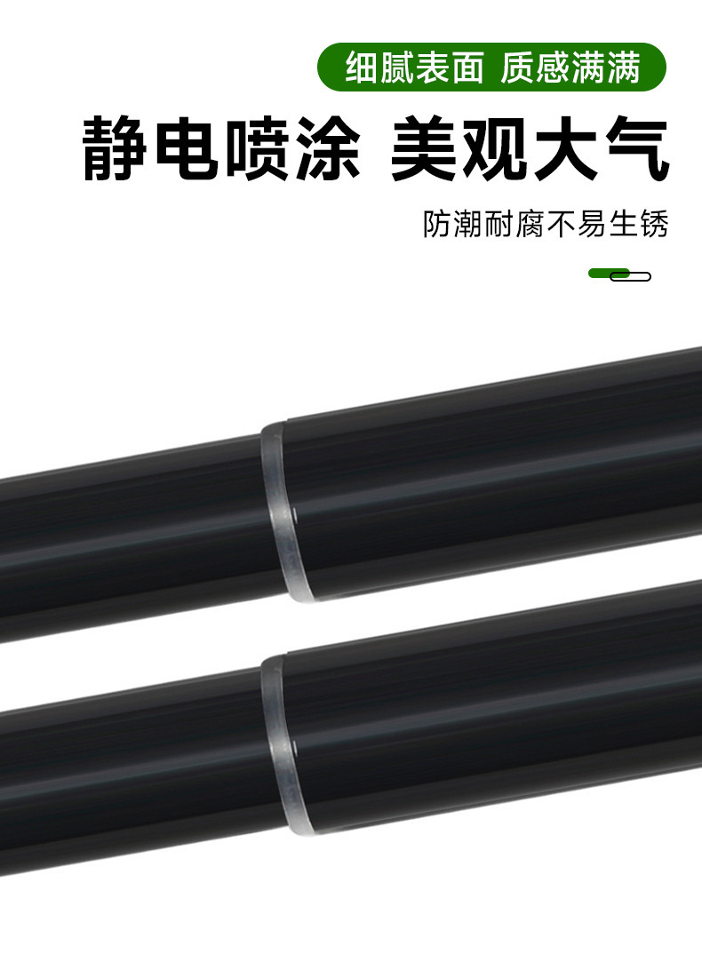 免打孔伸缩晾衣杆窗帘杆衣柜支撑架卫生间挂凉衣不锈钢收缩浴帘杆详情8