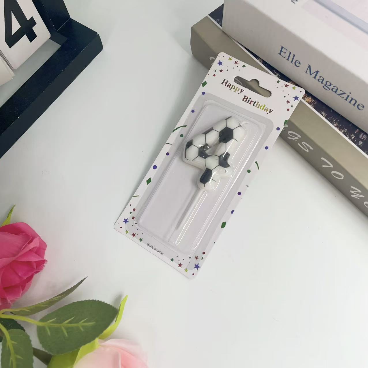 跨境足球主题数字蜡烛世界杯0-9生日蜡烛足球蛋糕装饰派对用品详情9