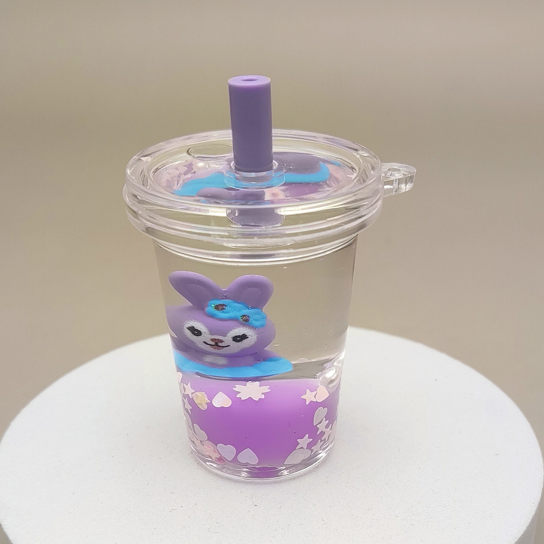 亚克力入油流沙瓶奶紫色星黛露系列钥匙扣汽车配饰DIY饰品详情5