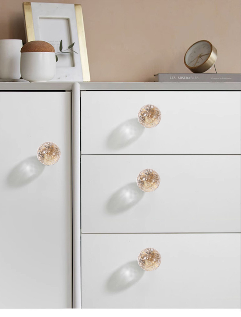 High-end zinc alloy base plate cabinet door handle, bedside table handle, wardrobe cabinet drawer, light luxury and creative crystal handle pic 12