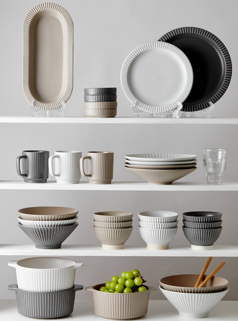 具碗盘子高级轻奢套装碗碟jiwo陶瓷餐具套装感乔迁o釉下彩家用礼详情12