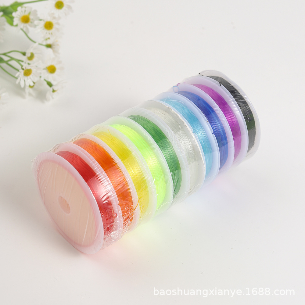 In stock: transparent elastic string, round crystal elastic string, cultural play Buddhist prayer beads, elastic string, diy beaded string, elastic string pic 9