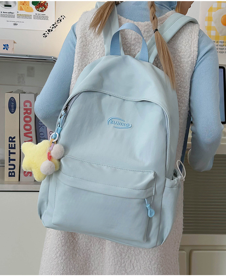 日系ins休闲校园小书包女高中大学生初中女生双肩包轻便旅游背包详情21