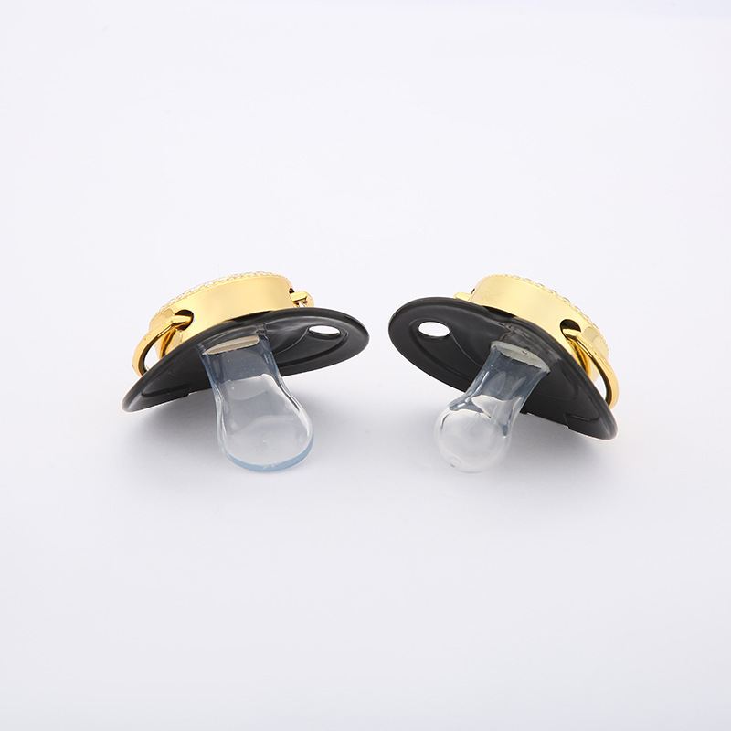 Cross-border baby and maternal products, letter pacifiers, diamond-encrusted pacifiers with chains, pacifier chains, baby products factory wholesale pic 15