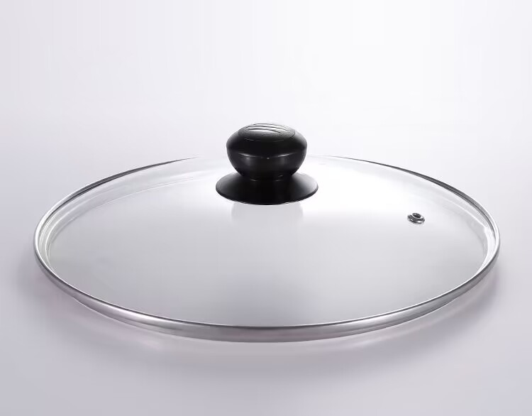 锅盖家用帽透明钢化玻璃耐热蒸锅炒菜锅盖不锈钢圆形汤锅盖子代发详情14