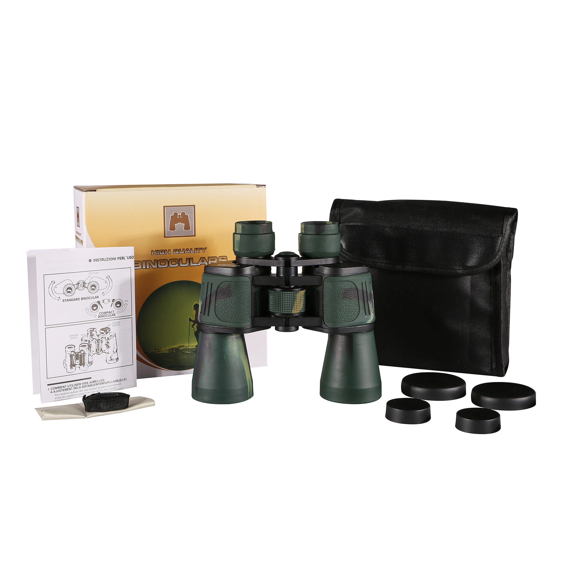 20x50 camouflage binoculars, high-definition and high-power telescopes, optical glass lens telescopes pic 7