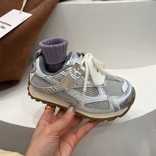 女童鞋春季2024新款儿童运动鞋防滑软底女孩老爹鞋中大童阿甘鞋潮详情31