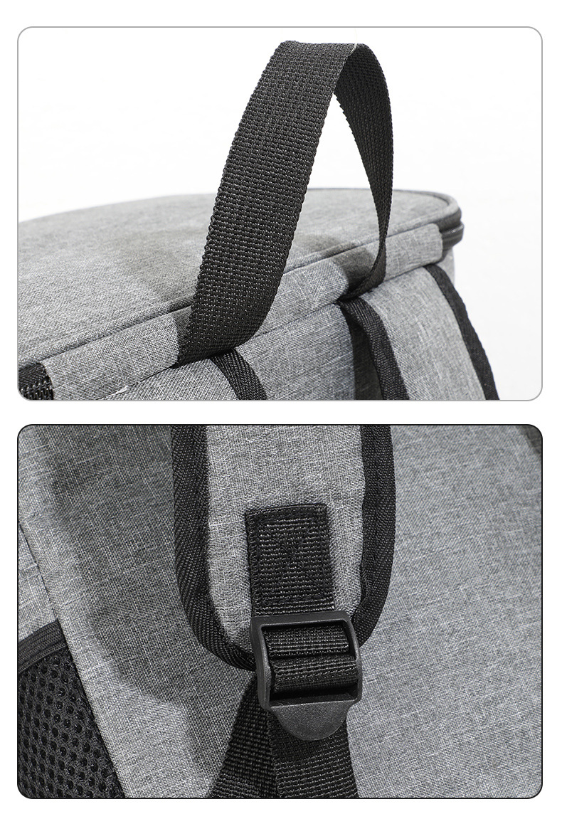 跨境专供双肩冰包批发便携午餐包折叠冷藏露营野餐包双肩保温背包详情14