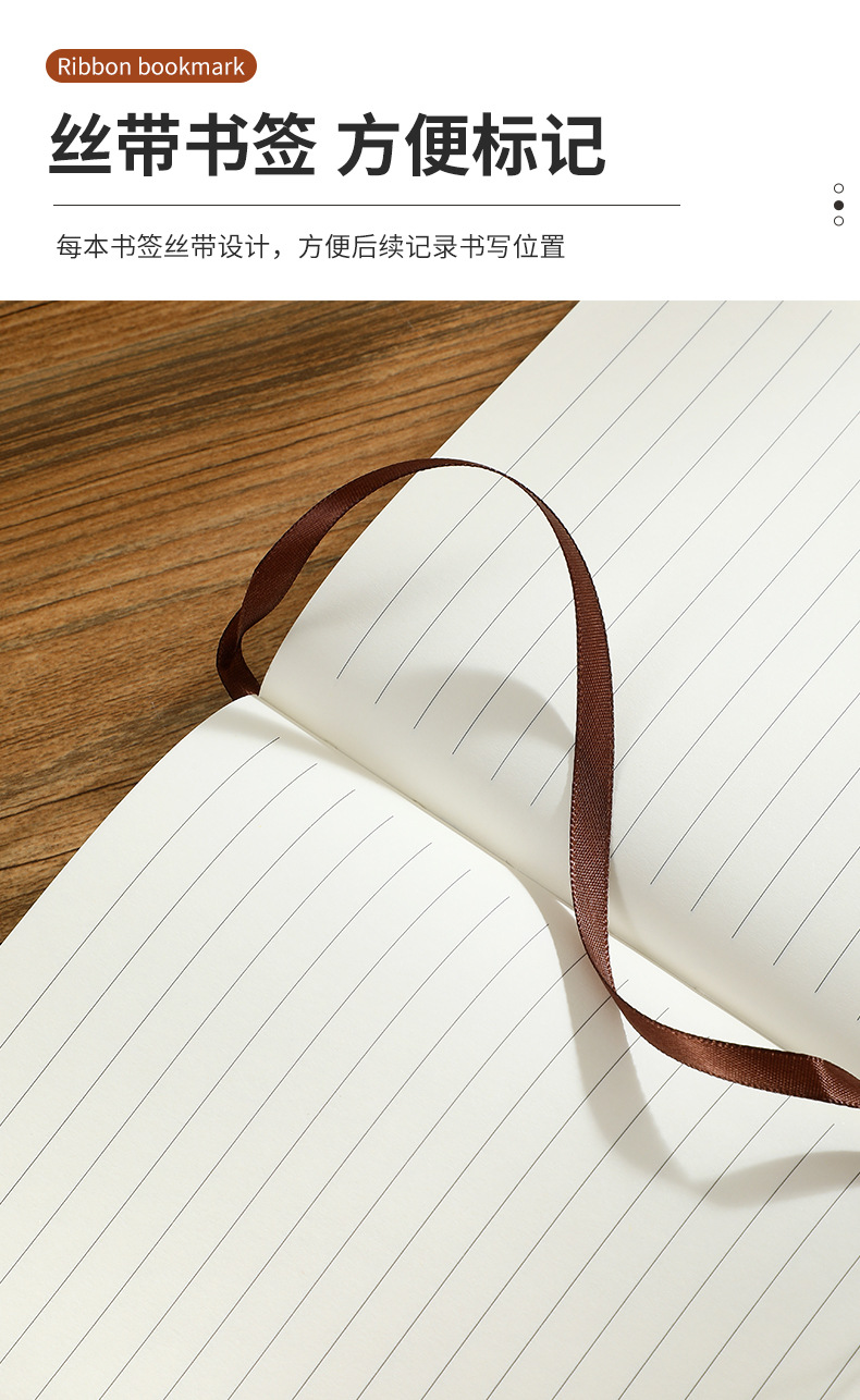 Customized a5 notebook with elastic band, horizontal line dot printing, office notebook, skin-like leather, student diary, high appearance level pic 11