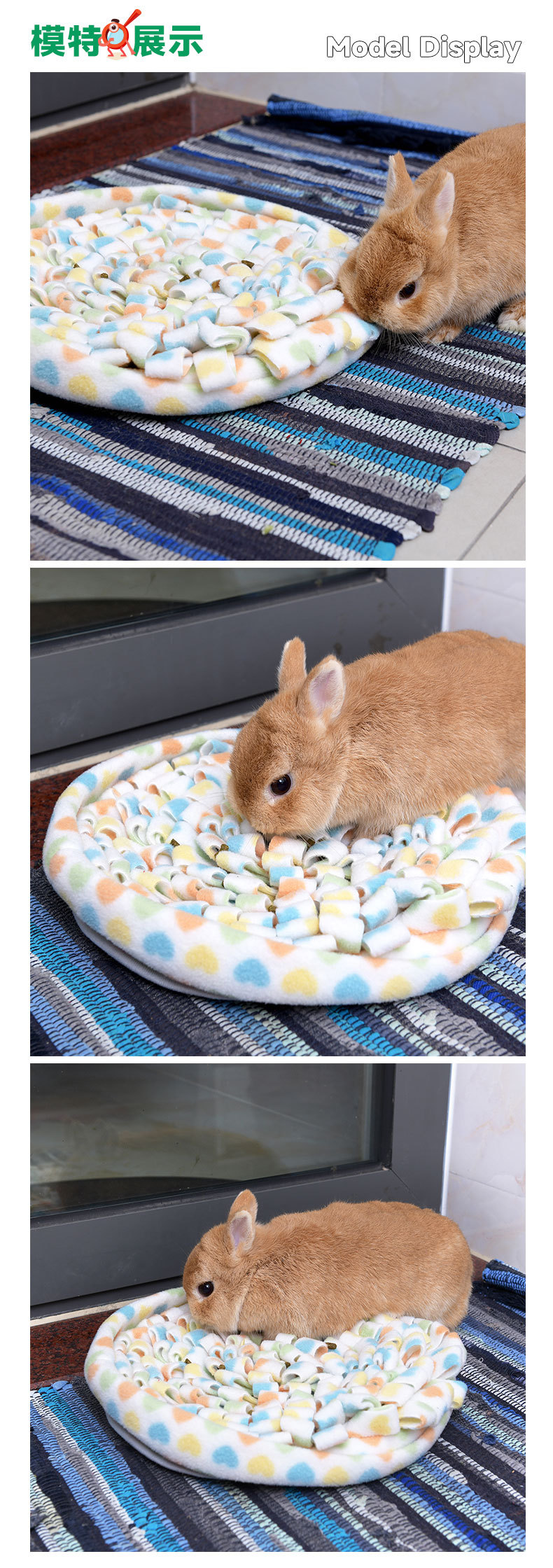 Rongka Pet Cross-border Small Round Series Pet Dog Sniffing Pads, stress-relieving training cat and Dog puppies, and educational Tibetan food pads pic 6