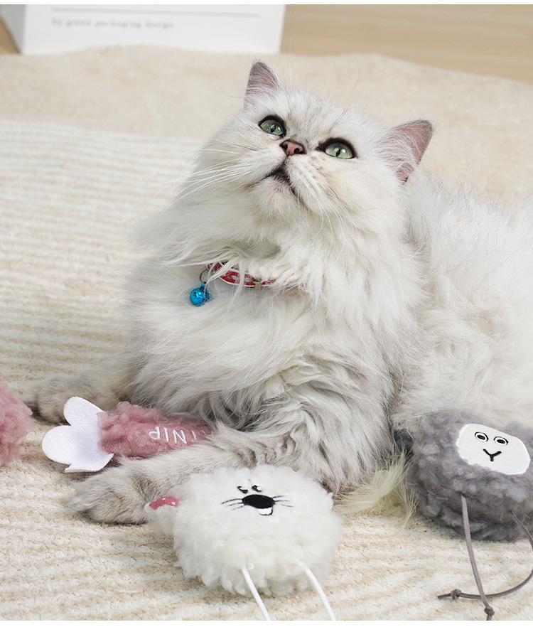 猫玩具自嗨解闷可爱毛绒猫薄荷逗猫棒幼猫磨牙老鼠悬挂猫咪玩具详情8