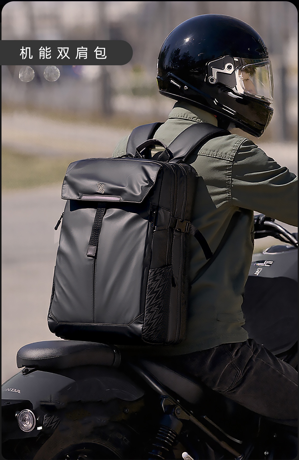 New cross-border travel backpack for men, large-capacity computer bag, multi-functional cycling backpack, waterproof pic 2