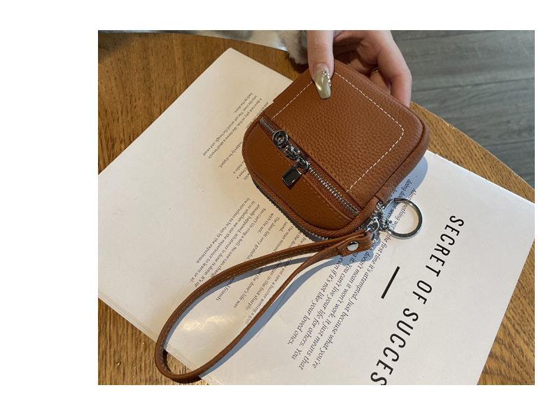 零钱包头层牛皮手拿包日常搭配真皮手腕包跨境热卖口红包2025新款详情7