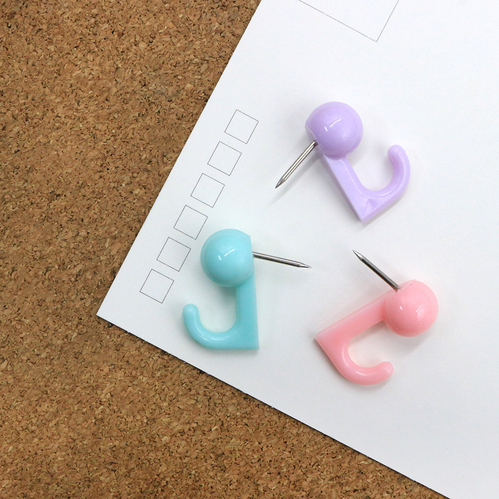 50 new colored candy-colored hook studs, macaron-colored student cork board studs, stationery studs pic 7