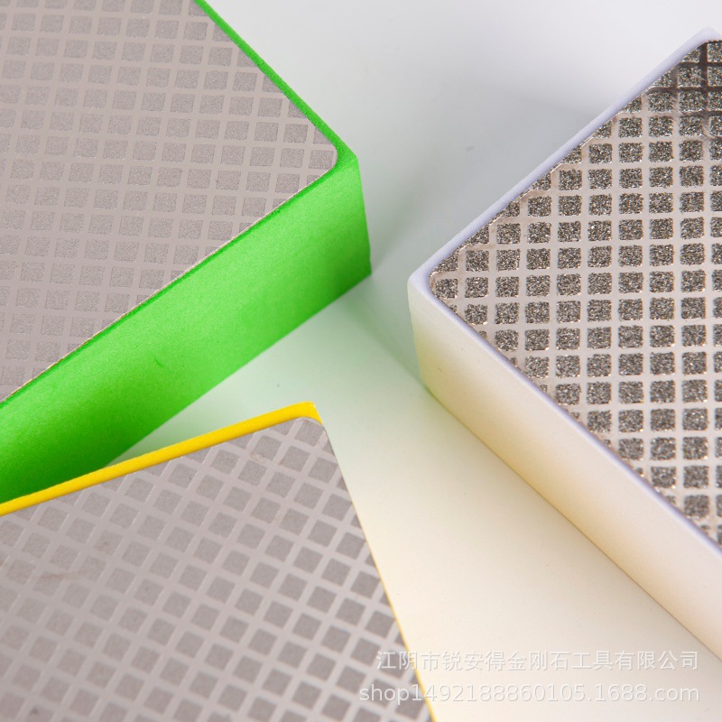 电镀金刚石修边手擦块手持式打磨抛光瓷砖玻璃石材磨刀镀砂块批发详情4
