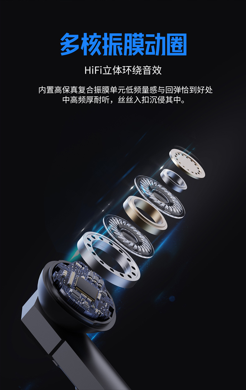 爱虎耳机X39电竞游戏耳机锌合金机身炫酷呼吸灯高音质电竞低延迟超长续航详情11