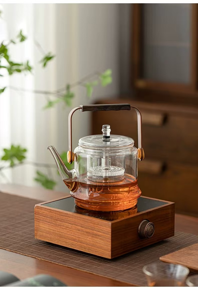 玻璃茶壶耐高温功夫茶具小号过滤可烧煮茶透明家用简约加厚泡茶器详情13