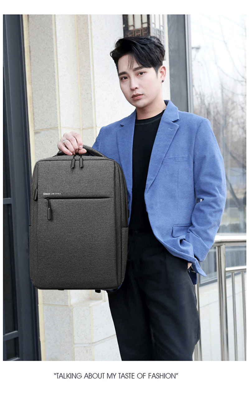 背包男女双肩包商务笔记本电脑包15.6寸14旅行大容量书包17.3英寸详情4